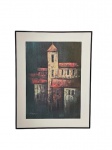 ROSSI : "Igreja", óleo s. tela , ass. inf. esq. Med. Mi 70 x 50 cm  Me 78 x 58 cm