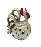 Escultura em cramica , representando galo , década de 70. Med. 10 x 12 cm alt