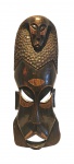 Arte Africana : Angola: Excepcional máscara esculpida em madeira , apresenta sêlo de origem. . Med. 58 x 20 cm