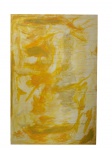 Edu Resende : "Yellow" , acrílica s. tela , ass. verso e dat. 2000 , localizado São Paulo. Med. 120 x 180 cm