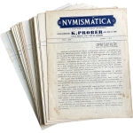 Kurt Prober - Nvmismática, o boletim datilografado do Kurt Prober, 1956-1968. Conjunto completo (Vol