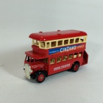Lledo Days Gone - Ônibus double decker com tema da Cinzano - Carro de coleção miniatura Diecast promocional - Mede 9cm de comprimento