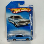 1967 `67 Dodge Charger - Carro de coleção miniatura Diecast fabricado pela Hot Wheels na escala 1/64 - Linha Muscle Mania `10. Embalagem original lacrada