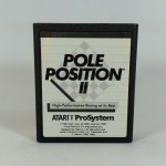 CARTUCHO de VÍDEO GAME ATARI - Pole Position II. Não testado por ausência de equipamento e sem garantia futura.