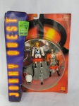 Boneco action figure Jonny Quest - com 2 figuras, jet pak e paraquedas. Embalagem original com detalhes do tempo lacrada. Fabricado pela Galoob. Figuras medem 8,5cm