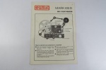 COLECIONISMO - MANUAL DE INSTRUÇÕES do Projetor MARK 610D da EUMIG - DUAL 8 SILENT PROJECTOR. Escrito em Inglês.