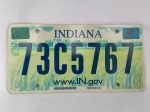 Placa de automóvel americana do estado de Indiana