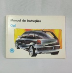 ITENS AUTOMOBILISTICOS - MANUAL DO PROPRIETÁRIO do veículo VOLKSWAGEN GOL (Estado de novo). Não consta data - Constata-se as datas 1995 1996 escritas no verso da capa.