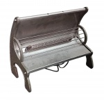 Antigo aquecedor em metal - 29x36x17 cm - funcionando.