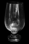 Grande taça em cristal lapidado - 31x17cm.