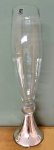 Grande e longo vaso em vidro - 70x17 cm - com lascanabase.