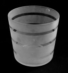 Cachepô em vidro - 11x11cm.