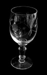Taça em cristal lapidado - 15x06cm.