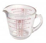 PYREX - Copo medidor em vidro - 11x15x11 cm - pequena lasca na borda