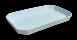HERCULES - Travessa funda em porcelana branca - 04x35x21 cm.