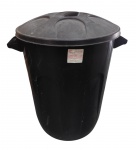 JAGUAR - Cesto de lixo em plástico rígido - 59x50x43 cm - necessitando limpeza, com desgastes eriscosdouso.