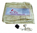 ALAM - Lençol elétrico solteiro em algodão e poliéster - 110V - 175x70 cm-funcionando.