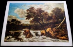 Reprodução Paysage A La Cascade do artista J. I. Van Ruysdaël - 70x95 cm.