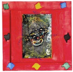 Decorativo de parede - estudo s/ tela - 80x80 cm.