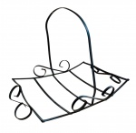 Revisteiro em metal - 33x48x35 cm - com algunsamassados.