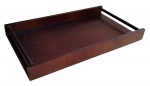 Bandeja em madeira - 05x48x28 cm - com riscos, desgastes e manchasdouso.