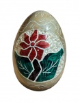 Ovo decorativo em pedra sabão - 08x05cm.