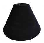 Cúpula em plástico revestido com tecido - 31x52 cm - parte superior do tecido descolando e com desfiados.