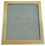 Porta retrato em metal e vidro - 29x24 cm - e25x20cm.