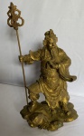 Soldado Guardião do Trono do Imperador - Escultura Oriental em Bronze - med 25 cm