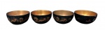 Lote com 4 Bowl (Tijelas ) asiáticas com decoração de Dragão - altura 5,5cm - Diâmetro 11,5cm
