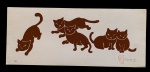 FANG - SERIGRAFIA - Gatos - Assinatura a lápis pelo artista no  CID - Múltiplo 9/50 - Medidas 50cm x 23cm