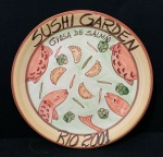 Prato de Cerâmica colecionável do Restaurante Boa Esperança pintado à mão com 26cm de diâmetro. Oportunidade única para completar sua coleção.