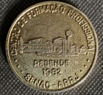 Medalha do Centro de Formação Profissional( SENAC) Resende 1982. Diam. 55mm
