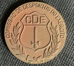 Medalha da Comissão de Desportos do Exército. (CDE). Diam . 50mm