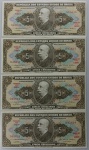LOTE CONTENDO 5 CEDULAS DE 5 CRUZEIROS SEQUENCIAIS - C068 - FE - ITEM NO ESTADO CONFORME FOTOS