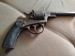 ANTIGO E RARO REVOLVER BELGA DO FINAL DO SECULO XIX - MODELO CIVIL DE EXPORTACAO COM INSPIRAÇAONOS MODELOS WEBLEY BRITANICOS - FABRICADO POR VOLTA DOS ANOS 1880 A1890 - OBSERVAÇOES LEGAIS CONFORME ARTIGO 3, INCISO XXI DA LEI NUMERO 10.826 (ESTATUTO DO DESARMAMENTO) - ITEM NAO FUNCIONAL / OBSOLETA - EM OTIMO ESTADO CONFORME FOTOS - ITEM SERA ENVIADO DA BAHIA