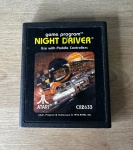 ATARI 2600 - NIGHT DRIVER - Cartucho de jogo. FUNCIONANDO no momento, sem garantia futura - Para solicitação de mídias adicionais e esclarecimento de dúvidas, entrar em contato através do telefone (21) 99377-0652.