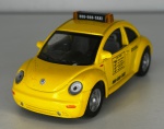 SUNNYSIDE - SS5857 - Volkswagen New Beetle - Antiga miniatura de carro  em escala 1/32 - Miniatura em metal com pneus de borracha, abertura de portas e capô - med. aproximadamente 12,5 cm - Peça em bom estado de conservação, vendida no estado em que se encontra nas imagens.