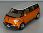 KINSMART - KT5056 - Volkswagen New Microbus (2001)  - Miniatura de carro em escala 1/38. Miniatura em metal com pneus de borracha e abertura de portas - med. aproximadamente 12,5 cm - Peça em bom estado de conservação, vendida no estado em que se encontra nas imagens.