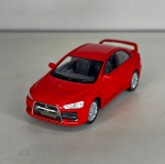 KINSMART - KT5329 - 2008 Mitsubishi Lancer Evolution X - Escala 1/36 - Miniatura em metal com pneus de borracha. Peça rica em detalhes, com abertura de portas - Peça em bom estado de conservação, vendida no estado em que se encontra nas imagens.