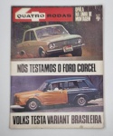 QUATRO RODAS - Ano 9 Nº 99 Outubro de 1968 - Antiga revista automotiva - Peça em bom estado de conservação, vendida no estado em que se encontra nas imagens.