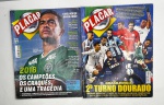 PLACAR - Lote constando de 2 revistas esportivas - Peças em bom estado de conservação, vendidas no estado em que se encontram nas imagens.