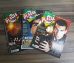 PLACAR -  Lote constando de 3 revistas dos anos 2000 - Destaque para Capas com Carlitos Tevez - Peças em bom estado de conservação vendidas no estado em que se encontram nas imagens.