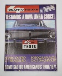 QUATRO RODAS - Ano 11 Nº 122 Setembro de 1970 - Antiga revista automotiva - Peça em bom estado de conservação, vendida no estado em que se encontra nas imagens.