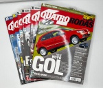 QUATRO RODAS - Lote constando de 6 revistas automotivas datadas de Julho a Dezembro de 2008 - Peças em bom estado de conservação, vendidas no estado em que se encontram nas imagens.