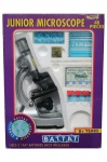 COLECIONISMO, um (1) MICROSCÓPIO JUNIOR MICROSCOPE BATATT, microscópio infantil da marca Battat, modelo Junior Microscope, acompanhado de conjunto educativo com 48 peças, incluindo lâminas, frascos, acessórios de coleta e materiais para observação, conforme embalagem original, faltando algumas peças, porém, bem integro e completo.