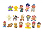 COLECIONISMO, dezessete (17) miniaturas plásticas promocionais da rede McDonalds, reunindo personagens clássicos e temáticos oriundos de campanhas infantis das décadas de 1980, 1990 e início dos anos 2000, confeccionadas em plástico rígido, maior medindo 7,5cm e menor 4,5cm.