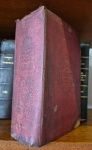 Livro século XIX Almanak administrativo Mercantil e Industrial  para o Anno de 1874, impresso no Rio de Janeiro por Eduardo e Henrique Laemmert, medindo 23 cm por 14 cm.
