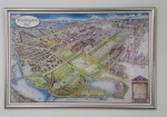 Poster emoldurado da Cidade de Washington medindo 64 cm por 94 cm.