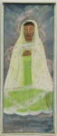 GLORIA Regina Belloer de CAMARGO - "Nossa Senhora" - óleo sobre tela - assinado e datado 2014 no c.i.d. Medidas da tela: 100 x 40 cm. Medida da moldura: 105 x 45 cm.